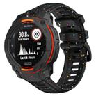 For Garmin Instinct 3 AMOLED / Solar 50mm Eco-Friendly Granular Colorful Dots Silicone Watch Band(Black) - 1