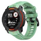 For Garmin Instinct 3 AMOLED / Solar 50mm Eco-Friendly Granular Colorful Dots Silicone Watch Band(Green) - 1