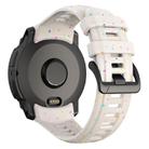 For Garmin Instinct 3 AMOLED / Solar 50mm Eco-Friendly Granular Colorful Dots Silicone Watch Band(White) - 2