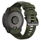 For Garmin Instinct 3 AMOLED / Solar 50mm Eco-Friendly Granular Colorful Dots Silicone Watch Band(Dark Green) - 2
