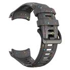 For Garmin Instinct 3 AMOLED / Solar 50mm Eco-Friendly Granular Colorful Dots Silicone Watch Band(Graphite Gray) - 3