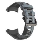 For Garmin Instinct 3 AMOLED / Solar 45mm Camouflage Printed Silicone Watch Band(Black Gray) - 3