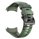 For Garmin Instinct 3 AMOLED / Solar 45mm Camouflage Printed Silicone Watch Band(Army Green) - 3