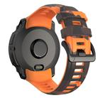 For Garmin Instinct 3 AMOLED / Solar 45mm Camouflage Printed Silicone Watch Band(Black Orange) - 2