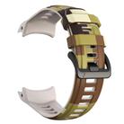 For Garmin Instinct 3 AMOLED / Solar 50mm Camouflage Printed Silicone Watch Band(Brown) - 3
