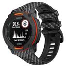 For Garmin Instinct 3 AMOLED / Solar 50mm Camouflage Printed Silicone Watch Band(Carbon Fiber Pattern) - 1