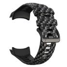 For Garmin Instinct 3 AMOLED / Solar 50mm Camouflage Printed Silicone Watch Band(Carbon Fiber Pattern) - 3