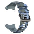 For Garmin Instinct 3 AMOLED / Solar 50mm Camouflage Printed Silicone Watch Band(Navy Blue) - 3