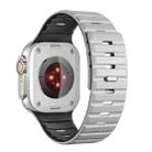 For Apple Watch 42mm / 41mm / 40mm / 38mm Norman Magnetic Silicone Watch Band(Light Gray Black) - 2