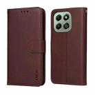 For Honor X6c 4G / X6b 4G ENKAY Card Wallet Calf Texture Leather Phone Case with Screen Film(Blue) - 3
