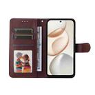 For Honor 400 Smart ENKAY Card Wallet Calf Texture Leather Phone Case with Screen Film(Brown) - 3