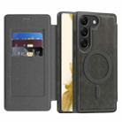 For Samsung Galaxy S22 5G Linton MagSafe Leather Phone Case(Grey) - 1