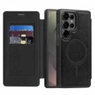 For Samsung Galaxy S22+ 5G Linton MagSafe Leather Phone Case(Black) - 1