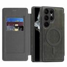 For Samsung Galaxy S22 Ultra 5G Linton MagSafe Leather Phone Case(Grey) - 1