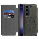 For Samsung Galaxy S23 5G Linton MagSafe Leather Phone Case(Grey) - 1