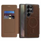 For Samsung Galaxy S25 Ultra 5G Linton MagSafe Leather Phone Case(Coffee) - 1