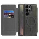 For Samsung Galaxy S25 Ultra 5G Linton MagSafe Leather Phone Case(Grey) - 1