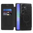 For Samsung Galaxy A36 5G Linton MagSafe Leather Phone Case(Black) - 1