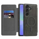 For Samsung Galaxy A36 5G Linton MagSafe Leather Phone Case(Grey) - 1