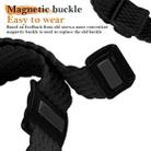 For Apple Watch 46mm / 49mm / 45mm / 44mm Magnetic Buckle Woven Stretch Watch Band(Black) - 3