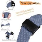 For Apple Watch 46mm / 49mm / 45mm / 44mm Magnetic Buckle Woven Stretch Watch Band(Gray Blue) - 2
