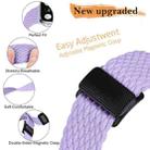 For Apple Watch 46mm / 49mm / 45mm / 44mm Magnetic Buckle Woven Stretch Watch Band(Violet) - 2