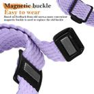 For Apple Watch 46mm / 49mm / 45mm / 44mm Magnetic Buckle Woven Stretch Watch Band(Violet) - 3
