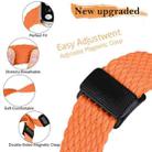 For Apple Watch 42mm / 41mm / 40mm / 38mm Magnetic Buckle Woven Stretch Watch Band(Orange) - 2