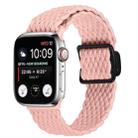 For Apple Watch 42mm / 41mm / 40mm / 38mm Magnetic Buckle Woven Stretch Watch Band(Pink) - 1