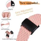 For Apple Watch 42mm / 41mm / 40mm / 38mm Magnetic Buckle Woven Stretch Watch Band(Pink) - 2