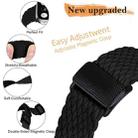 For Apple Watch 42mm / 41mm / 40mm / 38mm Magnetic Buckle Woven Stretch Watch Band(Black) - 2