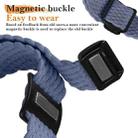 For Apple Watch 42mm / 41mm / 40mm / 38mm Magnetic Buckle Woven Stretch Watch Band(Gray Blue) - 3