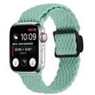 For Apple Watch 42mm / 41mm / 40mm / 38mm Magnetic Buckle Woven Stretch Watch Band(Green) - 1