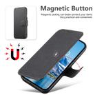 For iPhone 16 Suteni Q05 2-in-1 Multi-function MagSafe Wallet Litchi Leather Phone Case(Black) - 3