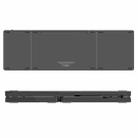 KF86 MAX Foldable Wireless Bluetooth-Compatible Keyboard With Touchpad + Leather Case - 3