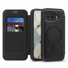 For Google Pixel 9a Linton MagSafe Leather Phone Case(Black) - 1