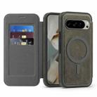 For Google Pixel 10 Linton MagSafe Leather Phone Case(Grey) - 1