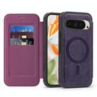 For Google Pixel 10 Pro XL Linton MagSafe Leather Phone Case(Purple) - 1