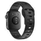 For Huawei Watch Fit 4 / Fit 4 Pro / Fit 3 Wave Reverse Buckle Silicone Watch Band(Black) - 2