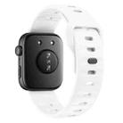 For Huawei Watch Fit 4 / Fit 4 Pro / Fit 3 Wave Reverse Buckle Silicone Watch Band(White) - 2