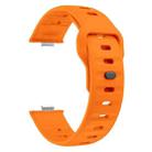 For Huawei Watch Fit 4 / Fit 4 Pro / Fit 3 Wave Reverse Buckle Silicone Watch Band(Orange) - 3