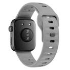 For Huawei Watch Fit 4 / Fit 4 Pro / Fit 3 Wave Reverse Buckle Silicone Watch Band(Space Gray) - 2