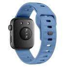 For Huawei Watch Fit 4 / Fit 4 Pro / Fit 3 Wave Reverse Buckle Silicone Watch Band(Blue) - 2