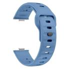 For Huawei Watch Fit 4 / Fit 4 Pro / Fit 3 Wave Reverse Buckle Silicone Watch Band(Blue) - 3