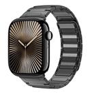 For Apple Watch 46mm / 49mm / 45mm / 44mm I-Beam Magnetic Stainless Steel Strap(Titanium Gray) - 1