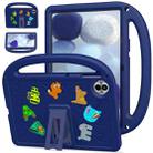 For Honor Pad 10 12.1 2025 Cartoon Sparrow EVA Shockproof Tablet Case(Navy Blue) - 1