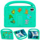 For Honor Pad 10 12.1 2025 Cartoon Sparrow EVA Shockproof Tablet Case(Glacier Green) - 2