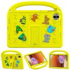 For Honor Pad 10 12.1 2025 Cartoon Sparrow EVA Shockproof Tablet Case(Yellow) - 2