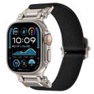 For Apple Watch 46mm / 49mm / 45mm / 44mm Explorer Polyester Nylon Watch Band(Titanium Black) - 1