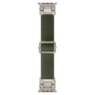 For Apple Watch 46mm / 49mm / 45mm / 44mm Explorer Polyester Nylon Watch Band(Titanium Green) - 2